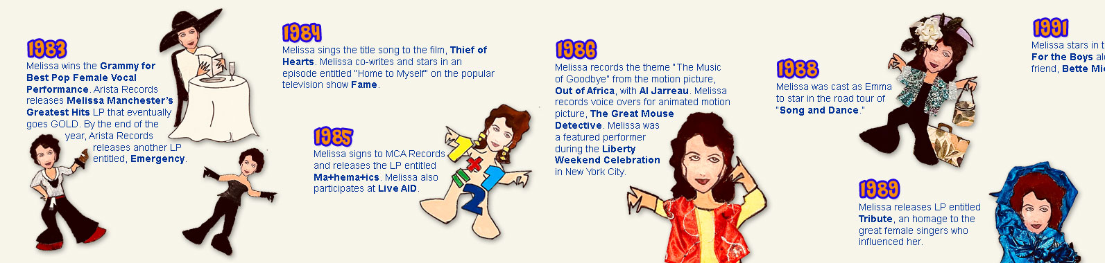 Melissa Manchester Time Line Part 5