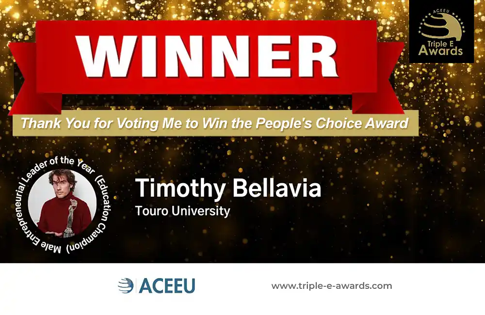 Thank you for voting me to win the People's Choice Award